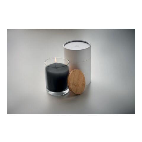 Vanilla fragranced 8 cm diameter candle black | No Branding | not available | not available | not available