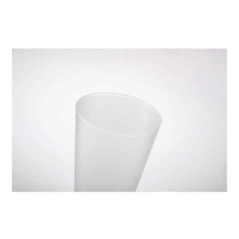 Reusable event cup 300ml transparent/white | No Branding | not available | not available