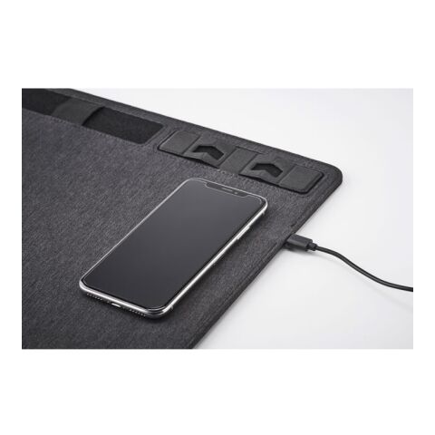 RPET mouse mat charger 15W grey | No Branding | not available | not available