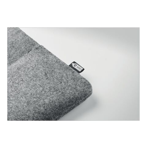 RPET felt zipped laptop bag grey | No Branding | not available | not available | not available