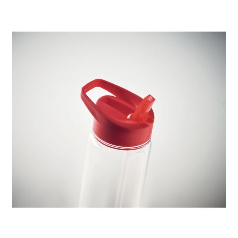 Sports RPET bottle with flip lid 650ml red | No Branding | not available | not available | not available