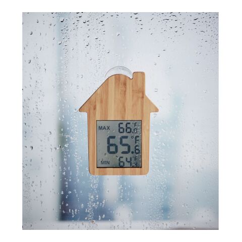House-shaped bamboo weather station wood | No Branding | not available | not available | not available