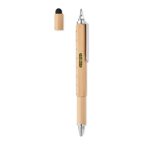 Spirit level pen in bamboo wood | No Branding | not available | not available