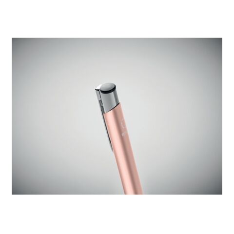 Classic recycled aluminium ball pen Beige/Red | No Branding | not available | not available