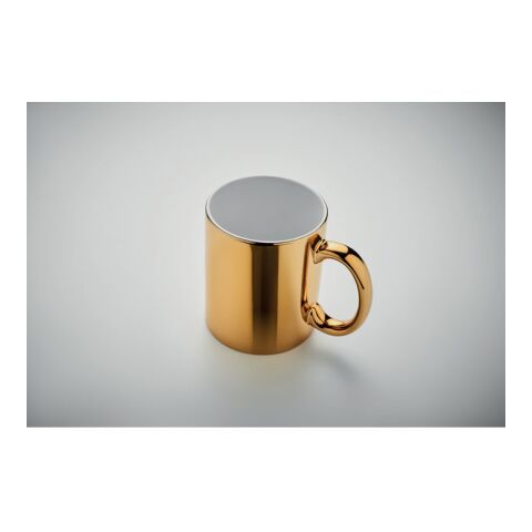 Ceramic mug metallic 300 ml gold | No Branding | not available | not available