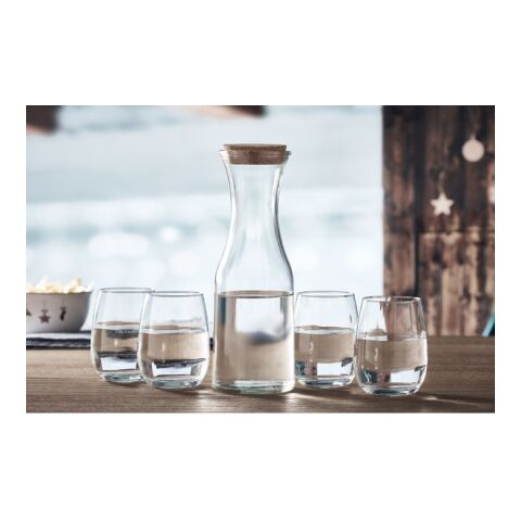 Recycled glass carafe 1L transparent | No Branding | not available | not available