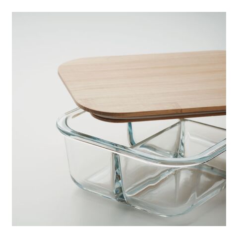Glass lunch box with bamboo lid transparent | No Branding | not available | not available | not available
