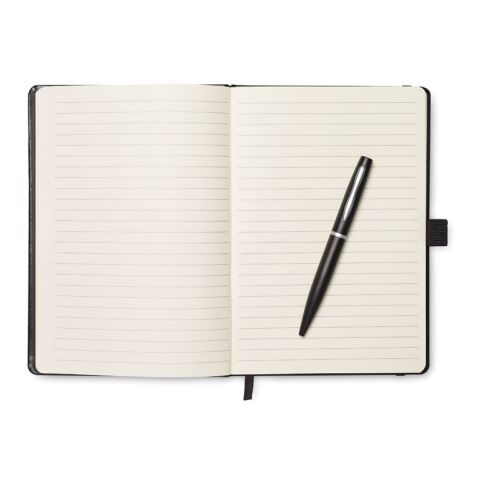 A5 notebook with pen 72 lined black | No Branding | not available | not available