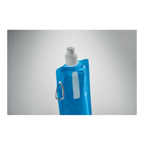 Foldable water bottle transparent/blue | No Branding | not available | not available