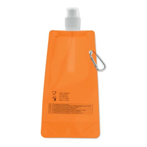 Foldable water bottle transparent/orange | No Branding | not available | not available