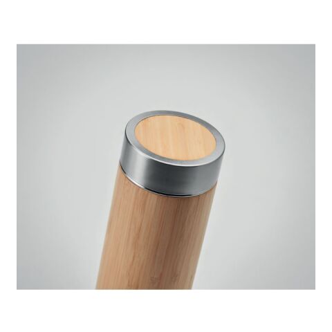 Double wall bamboo vacuum flask 400ml wood | No Branding | not available | not available | not available