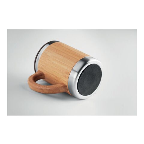 Double wall tumbler 300ml with bamboo wood | No Branding | not available | not available