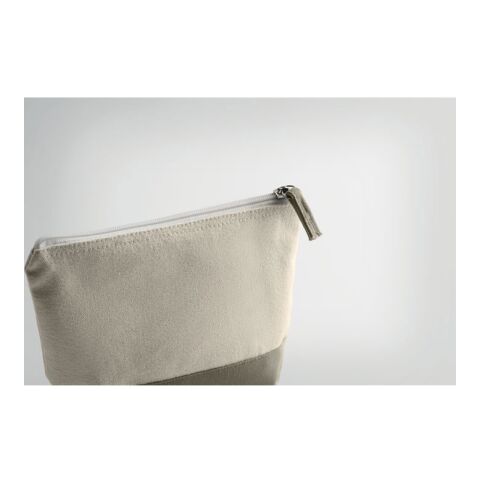 Bicolour cotton cosmetic bag grey | No Branding | not available | not available | not available