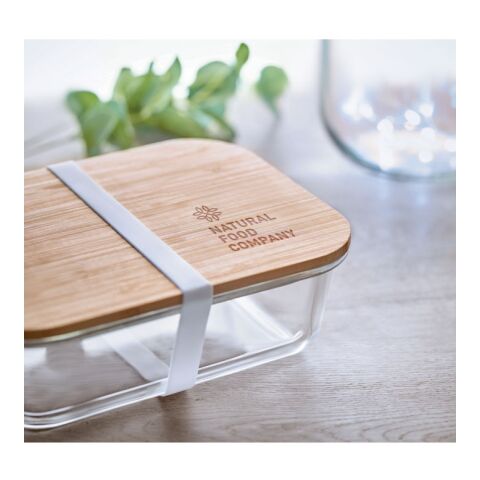 Glass lunchbox with bamboo lid transparent | No Branding | not available | not available | not available