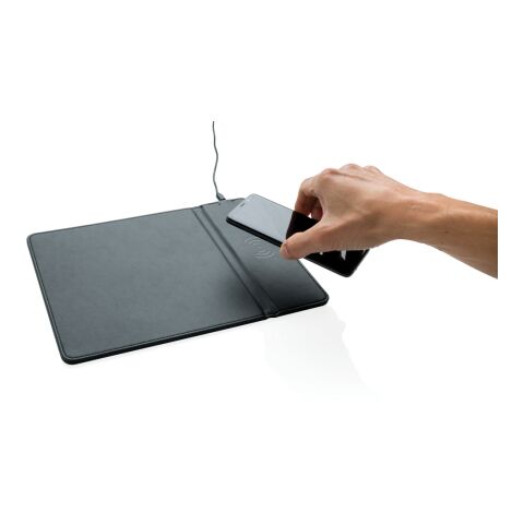 Mousepad with 5W wireless charging black | No Branding | not available | not available