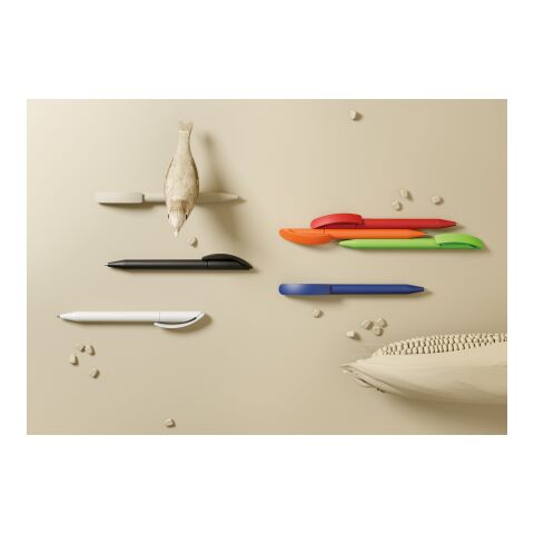 Prodir DS3 twist ballpoint pen Biotic Pen white | Without Branding | Without Branding | Black