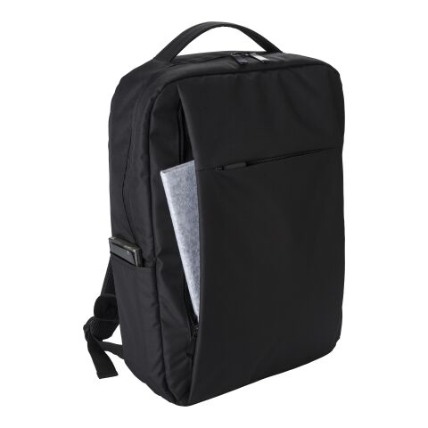 RPET (300D) laptop backpack Jesse black | No Branding | not available | not available