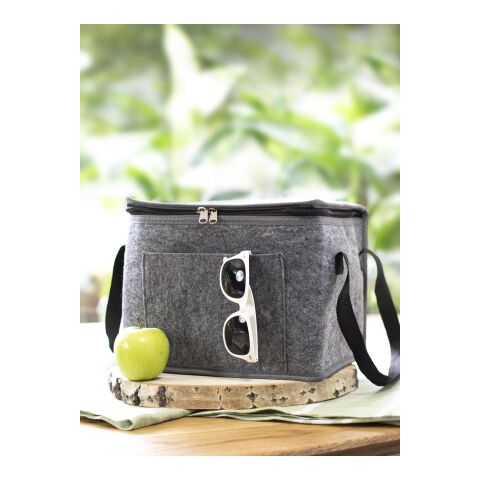 RPET felt cooler bag Mason grey | No Branding | not available | not available