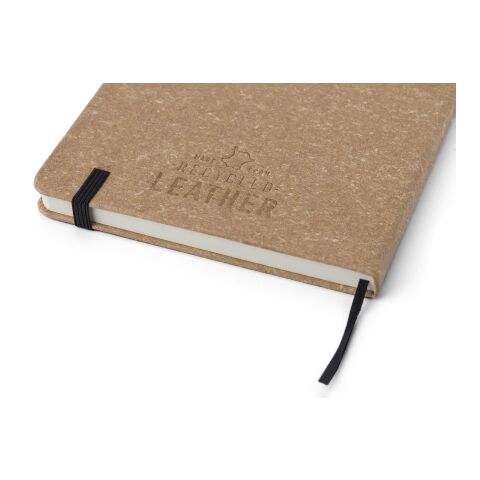 Recycled leather notebook (A5) Gianna black | No Branding | not available | not available