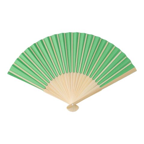 Bamboo hand held fan Elio yellow | No Branding | not available | not available