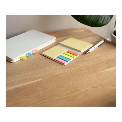 Cardboard holder with sticky notes Duke blue | No Branding | not available | not available