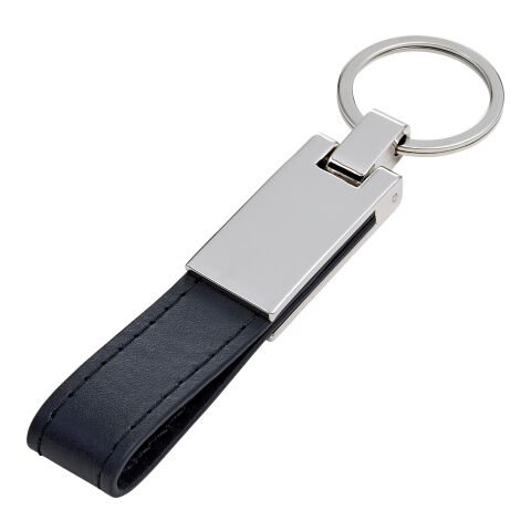 Steel and PU key holder Keon cobalt blue | No Branding | not available | not available