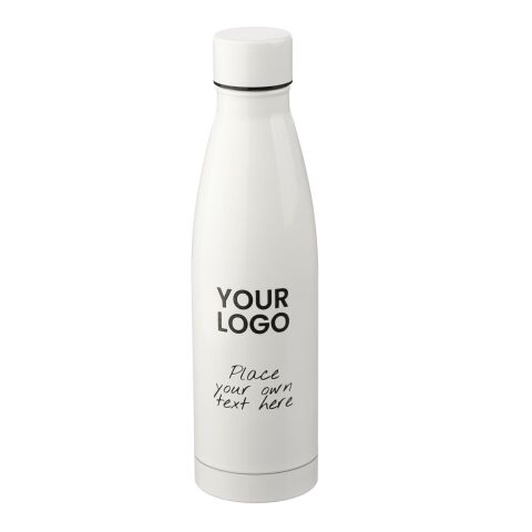 Stainless steel double walled drinking bottle Marcelino white | No Branding | not available | not available