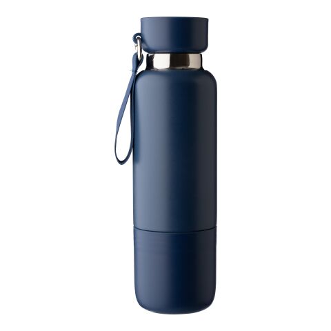 Stainless steel double-walled bottle (500 ml) Lieselotte grey | No Branding | not available | not available