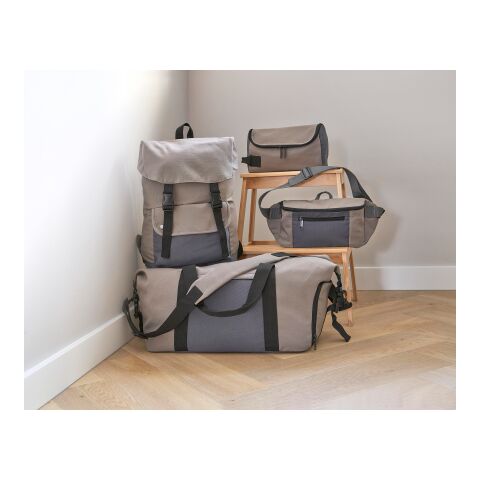 Polyester (600D) duffel bag Ines taupe | No Branding | not available | not available