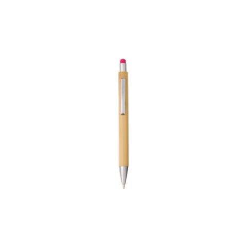 Bamboo and plastic ballpen Claire fuchsia | No Branding | not available | not available