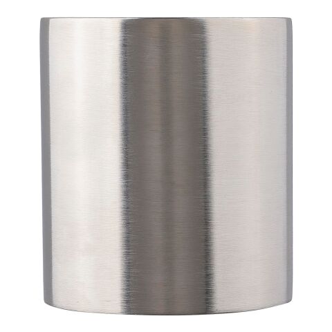 Stainless steel double walled mug Nella silver | No Branding | not available | not available