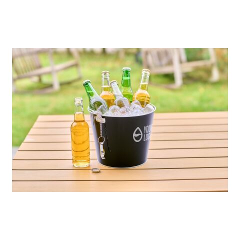 Iron and aluminium ice bucket Corey white | No Branding | not available | not available