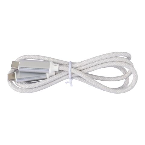 Nylon charging cable 100W Gerd light grey | No Branding | not available | not available