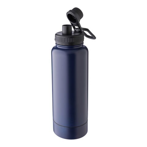 Stainless steel double-walled drinking bottle 1000 ml Nathaniel black | No Branding | not available | not available