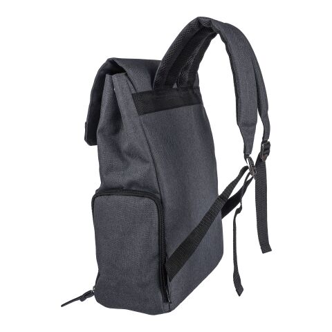 600D polyester canvas 15 inch laptop backpack Dennis black | No Branding | not available | not available
