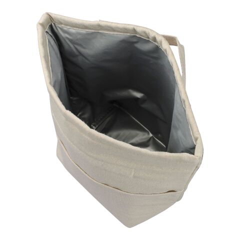 Recycled cotton (220 gsm) rolltop cooler bag Faith khaki | No Branding | not available | not available