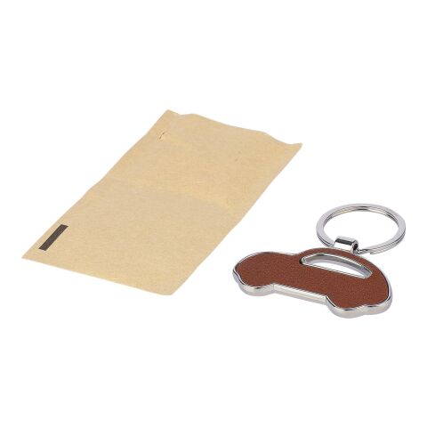 Recycled leather keychain Joan brown | No Branding | not available | not available