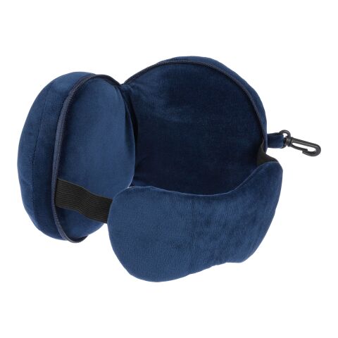Polytester travel pillow Leontine black | No Branding | not available | not available