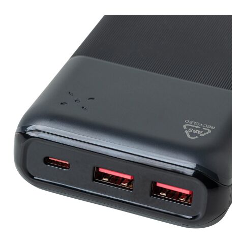 Recycled ABS powerbank Rayen white | No Branding | not available | not available