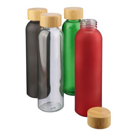 Glass drinking bottle (500 ml) Levi green | No Branding