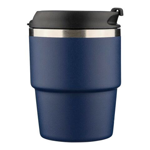 Recycled stainless steel double-walled mug (175 ml) Oli black | No Branding