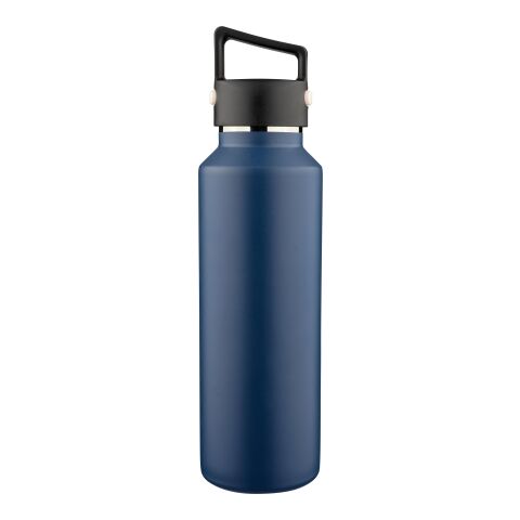 Recycled stainless steel double-walled bottle (600 ml) Mace black | No Branding