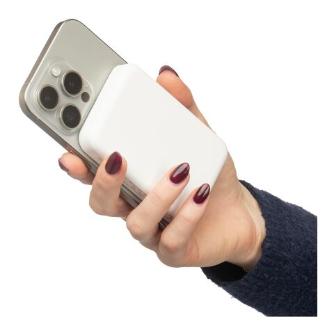 Recycled ABS wireless charger powerbank Miren black | No Branding | not available | not available