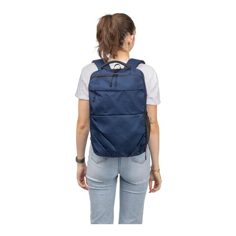 rPET (300D) polyester Ocean Bound backpack Tova blue | No Branding | not available | not available