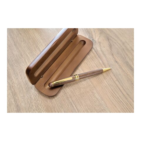 Walnut wooden twist ballpen Noa brown | No Branding | not available | not available