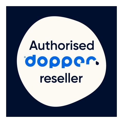 Dopper Steel 800 ml silver/white | No Branding | not available | not available