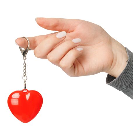 Key chain with light Gleamo | Heart shape red