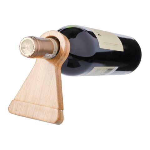 Wine bottle holder Vincio | Recycled bamboo brown