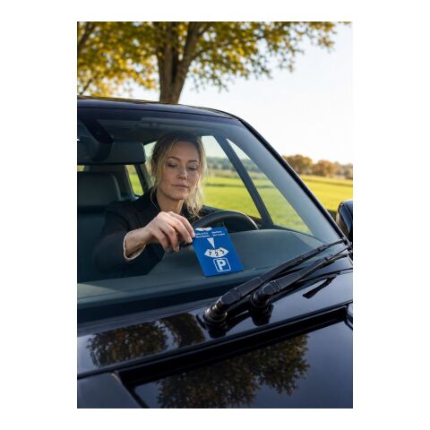 Plastic 2-in-1 parking disc Teddie cobalt blue