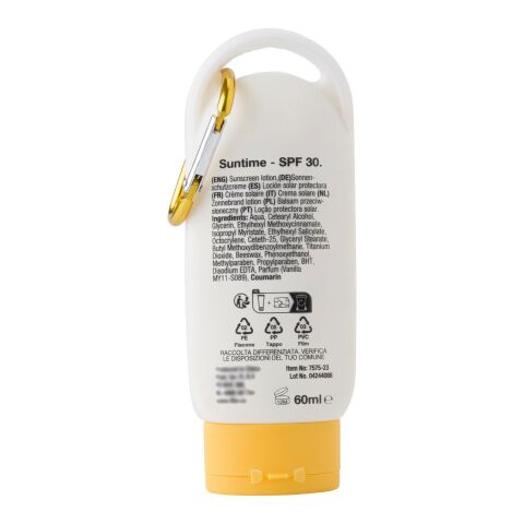 PE sunscreen lotion bottle Erin white